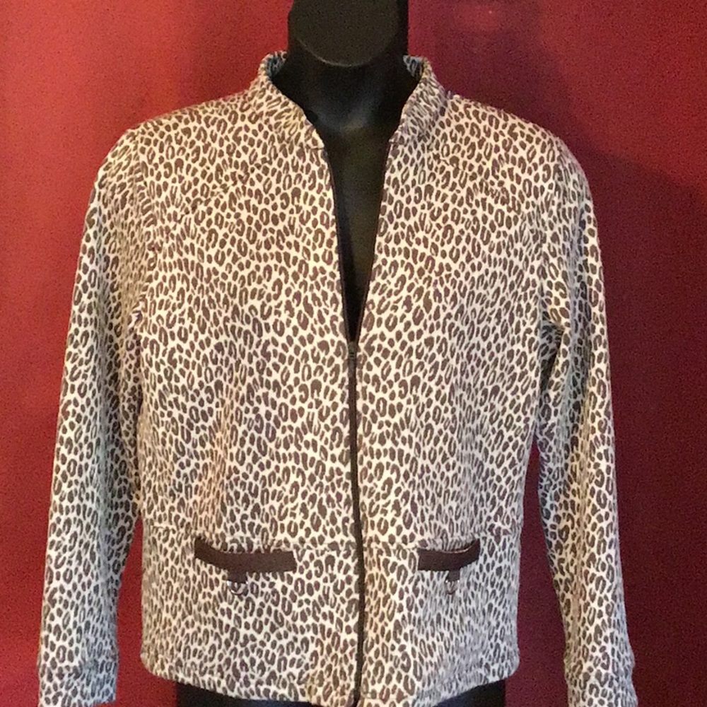 RAFAEL SPORT ANIMAL PRINT JACKET SIZE L